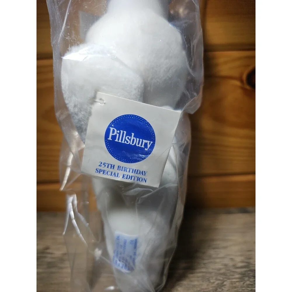 1990 Pillsbury Doughboy Vintage 25th Anniversary Plush Doll Made In Korea 1990